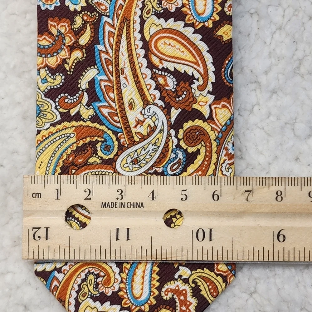 The Brothers @ Otaa Handmade Brown and Yellow Paisley Tie